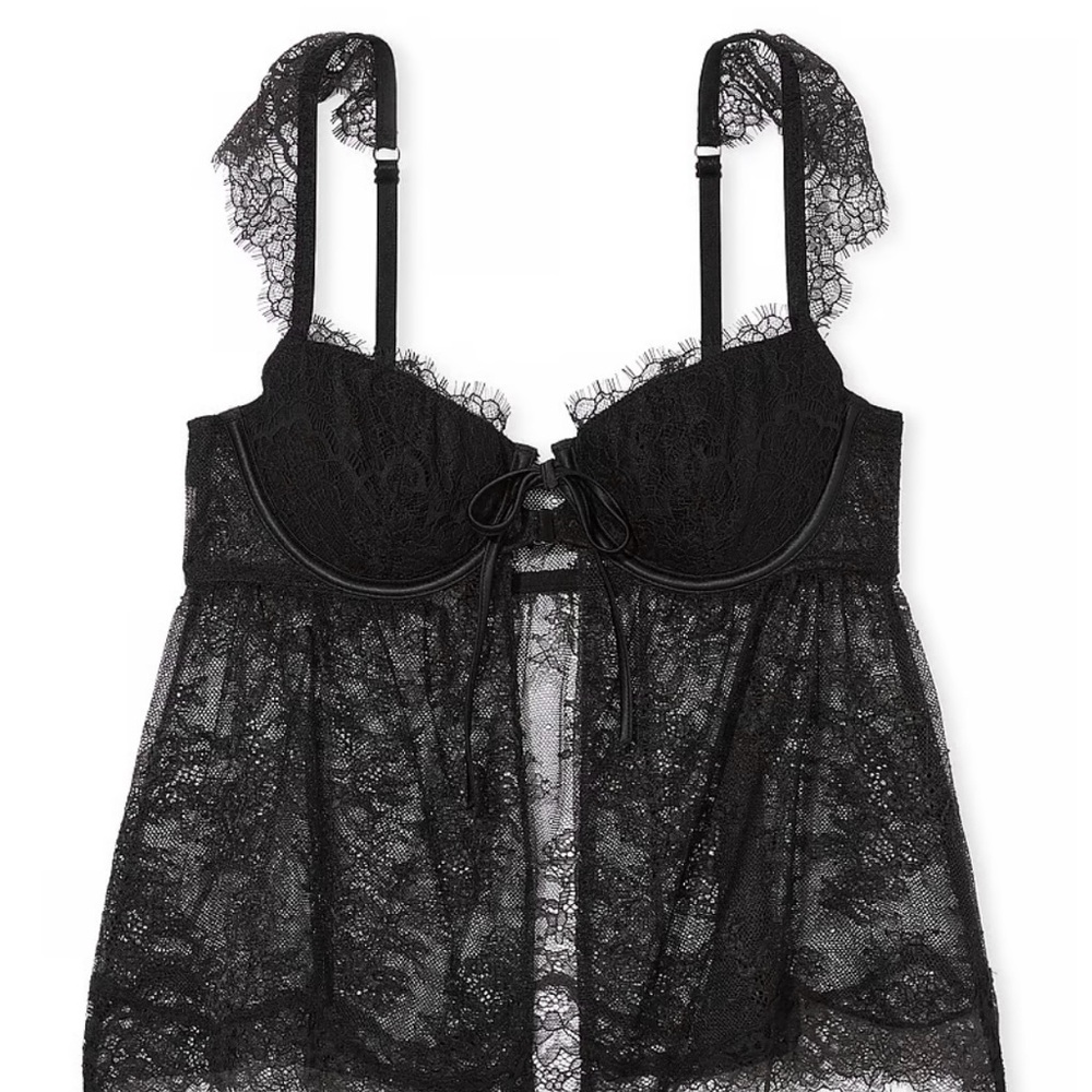 victoria secret wicked unlined fly-away bra top